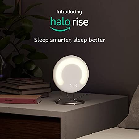 Introducing Amazon Halo Rise - Bedside Sleep Tracker with Wake-up Light and Smart Alarm